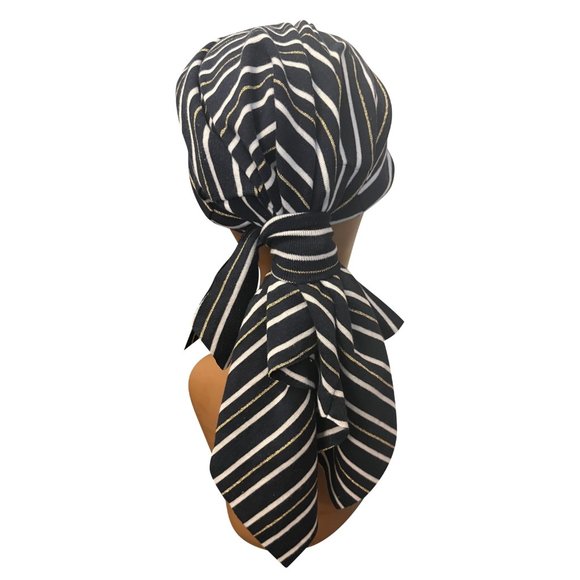 Boho Scarf Cap Women Modern Bohemian style Handmade Upcycled clothes to Caps - Picture 2 of 3